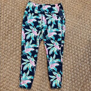 Crown & Ivy™ navy Tuscan Bold Hues athletic pant medium NWT